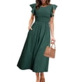 thumbnail image 1 of Vestido de verano midi a rayas de Dress Simplee para mujer, 1 of 6