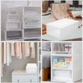 thumbnail image 2 of White Plastic Storage Box in Drawer Style for Underwear Socks and Bras with Large Capacity, 2 of 6