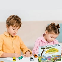 Advent Calendar Countdown Sets for Kids Featuring 24 Surprise Pull Back Cars - Christmas Countdown Toys for Toddlers