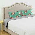 thumbnail image 3 of Yayeee Pillowcase Queen Size Set of 2 Satin Wrinkle Resistant Pillow Case, Green American Footballs, 3 of 8