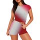 thumbnail image 1 of Blusas para Mujeres Casual Sólido Manga Corta Blusa de Cuello Redondo Y Pantalones Cortos Cintura Elástica Set de Dos Piezas, 1 of 4