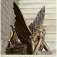 thumbnail image 2 of Fairy at Rest Verdigris Green Resin Garden Sculpture, 2 of 3