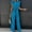 Blue, variant on Honeeladyy Sales Online Jumpsuits for Women Summer Solid Casual Ruffle Short Sleeve Belted Jumpsuit High Waisted Long Wide Leg Pants Rompers