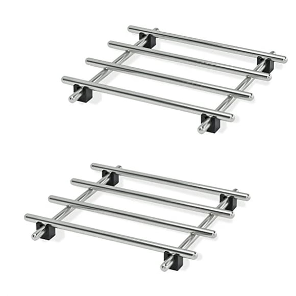 2Pcs Stainless Steel Trivet Instant Pot - 7 by 7-inch Stainless Steel Pot Stand Kitchen Trivets for Hot Dishes - Cast Iron Trivet for Wood Stove Trivet Runner - Trivets for Kitchen Counter Pot Holder