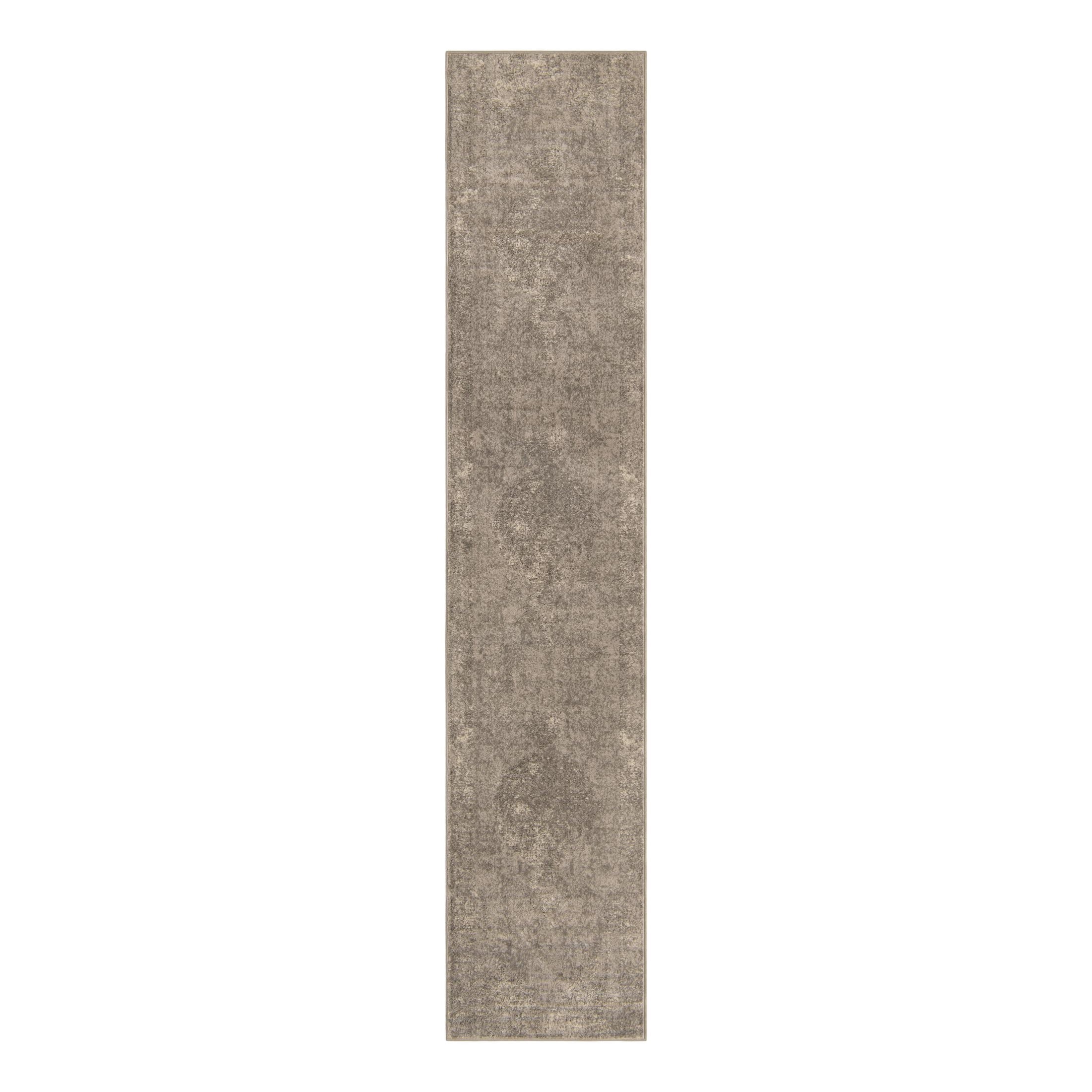 Unique Loom Portland Collection Area Rug - Woodburn (2' 7" x 13' 1" Runner Gray/Ivory)