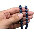 thumbnail image 4 of Blue Hematite Mala Beads 108 Buddhist Prayer Beads Japamala Hand Knotted, 4 of 5