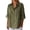 X136 Army Green, variant on Women T-Shirt Solid Color Long Sleeve Lapel Neck T-Shirt Summer Fashion Women T-Shirt Size XL Green