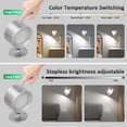 thumbnail image 3 of Luces de pared Lightbiz, 2 unidades, control remoto magnético recargable con LED, 3 of 6