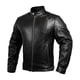 thumbnail image 1 of Hwk Chaqueta De Moto De Cuero Con Armadura Para Hombre Cafe Racer Chaqueta De Cuero Genuino Para Resistente A La Intemperie Enduro Motocross Montar En Moto Fácil Ajuste Chaqueta De Moto Para Hombre X-, 1 of 5