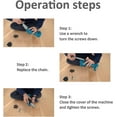 thumbnail image 3 of Set Of 3 Chains And 1 Guide For Chainsaw On Pole, 40 Links And Guide Of 29cm, Compatible With Ryobi, Husqvarna, Makita And Others, 3 of 3