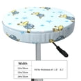 thumbnail image 4 of Gukieu Cartoon Turtle Print Round Chair Cover, Dust-proof and Non-slip Bar Chair Protective Cover, Suitable for Bars, Restaurants, Offices-13 inch, 4 of 7