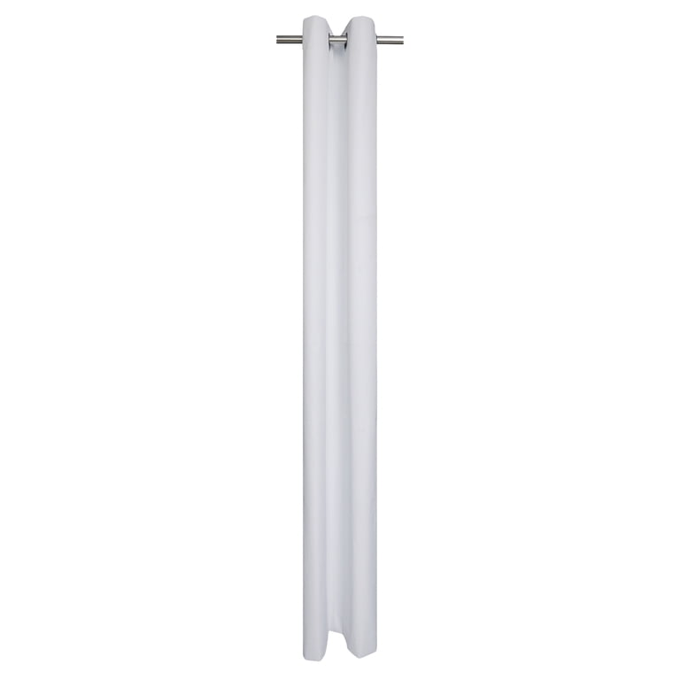 Mainstays Blackout Grommet Curtain White 30x63 photo 1