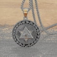 thumbnail image 1 of Colgante de estrella de David de Mogan de moda, cadena de aleación de alta calidad judía israelí, collar de estrella de David para hombres, joyería Kb--A7685-Oro-Código de producto 57009 A9215-Plata, 1 of 5