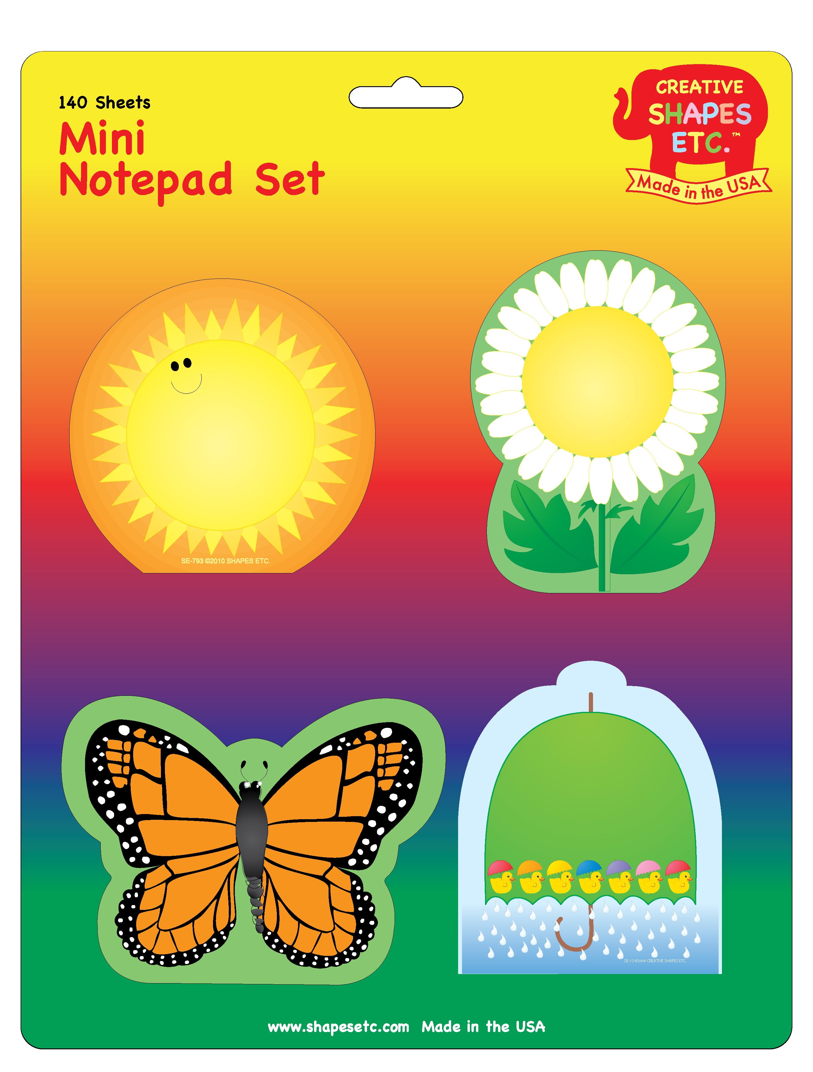 Mini Notepad Set- Spring