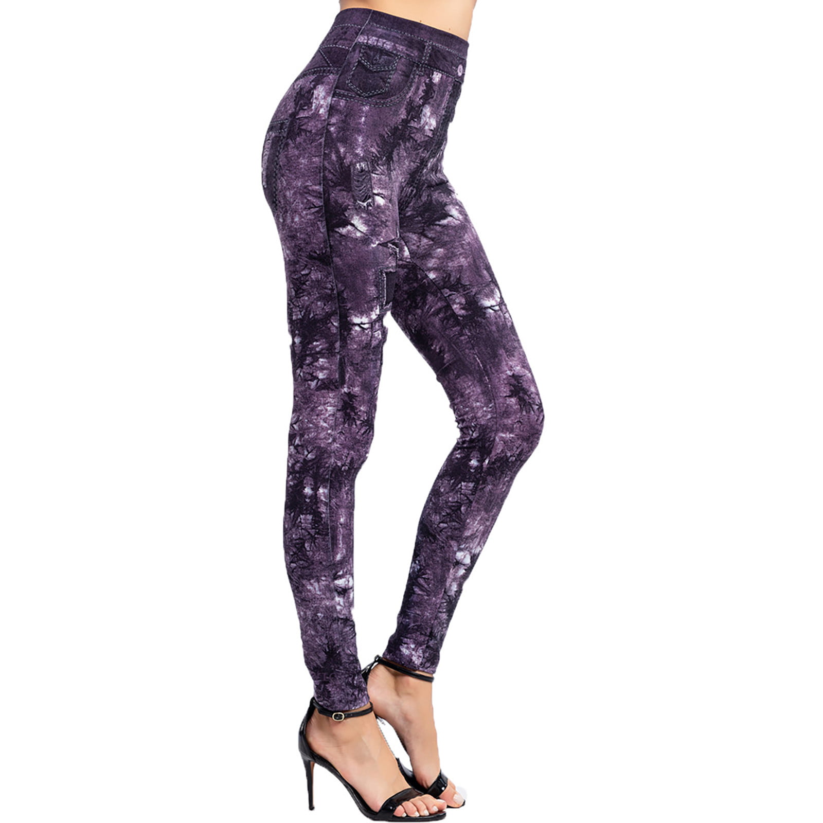 Buy online Purple Viscose Leggings from Capris & Leggings for Women by  Decima Silks And Fab for ₹529 at 12% off