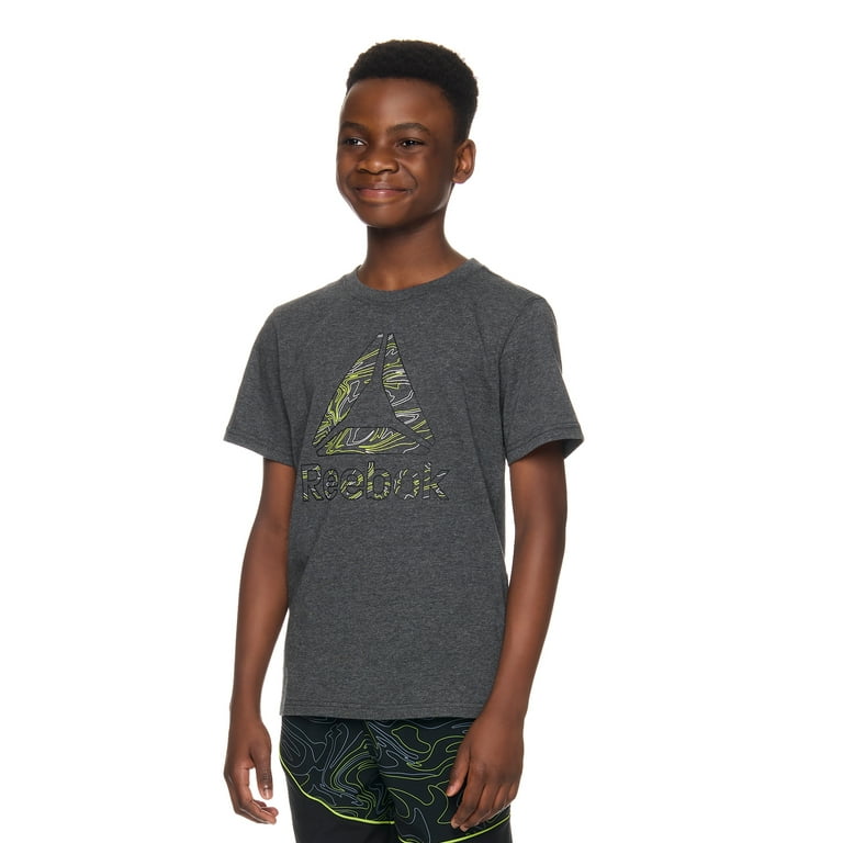 Reebok Boys Active Graphic T Shirt Sizes 4 18 Walmart