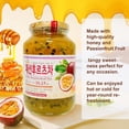 thumbnail image 3 of Apexy Authentic Korean Honey Passion Fruit Tea, Passionfruit Puree , Just Add Hot Water, Gourment Blend for Smoothies, Cocktails Desserts and Spread, No Artificial Colors, Versatile and Natural Delig, 3 of 7