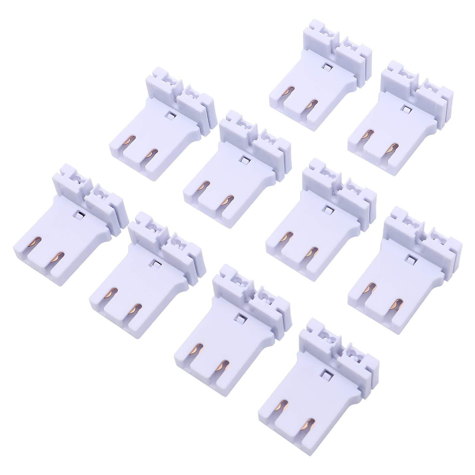 Cofan Portalámparas Para Tubos Fluorescentes, Con Portacebador Incluido, 2 A 250 V, En Blanco Y Con Fijación Rápida