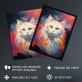 thumbnail image 2 of White Birman Cat Lover Gift Pet Portrait Pastel Colour Purple Pink Blue Artwork Painting Large Wall Art Poster Print Thick Paper 18X24 Inch, 2 of 5