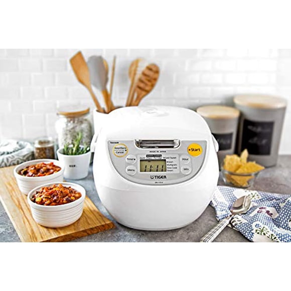 Olla arrocera Tiger JBV-S10U Micom de 5.5 tazas con placa Tacook