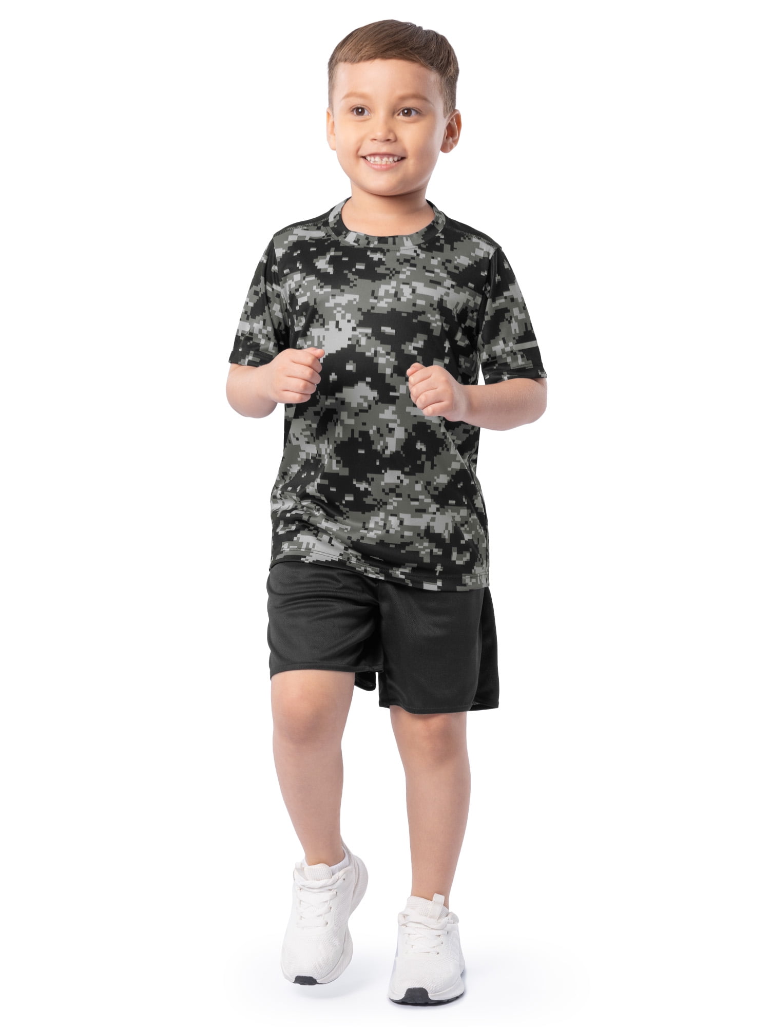 Athletic Works Boys Short Sleeve Core Active T-Shirt, Sizes 4-18 & Husky