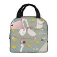 thumbnail image 1 of Balery Cute Farm Birds Bolsa de Almuerzo Aislada – Caja de Almuerzo con Papel de Aluminio Grueso, Mantiene la Comida Fresca por 4 Horas, 1 of 7