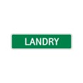thumbnail image 1 of Landry Boys Children Name Letter Printed Label Indoor Outdoor Unique Wall Plaque Decoration Aluminum Metal Sign 4"x13.5", 1 of 1