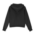 thumbnail image 5 of LIJCC Boys Girls Kids Hoodie Solid Color Sweatshirt Half Zip Up Long Sleeve Sweatshirts Baggy Pullover Top with Thumb Holes(Black,11-12 Years), 5 of 9