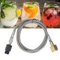 thumbnail image 3 of CGA320 CO2 Refill Connector Soda Refill Adapter , Soda Machine Connector  Stainless Steel Soda Machine Adapter Hose Kit with 60in Hose for Filling Soda Tank, 3 of 7