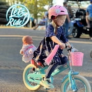 JOYSTAR Little Daisy 12 Inch Kids Bike for 2 3 4 Years Girls with Training Wheels Princess Kids Bicycle with Basket Bike Streamers Toddler Cycle Bikes Blue