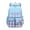 Bleu 2, variante sur Sac à Dos Léger Mignon pour Filles avec Nœud, Convient aux Élèves du Primaire et du Secondaire