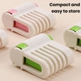 thumbnail image 7 of Sunjoy Tech 2 Pack DIY Cake Leveler Slicer Adjustable 5 Layers Bread Slicer Embedded Stainless Steel Spring Portable Cake Cutting Fixator Guide Tool, 7 of 7