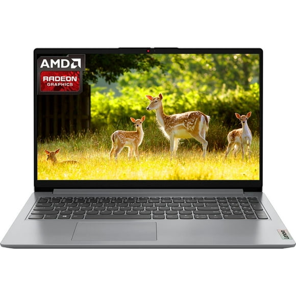 Lenovo 2024 IdeaPad 1 15.6" Students Laptop, AMD Athlon Silver 7120U Processor, 4GB LPDDR5 RAM, 128GB SSD, AMD Radeon Graphics, Wi-Fi 6, Anti-Glare, Windows 11 Home S, SD Card Reader, Cloud Grey
