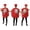 Red, variant on Funny Food & Object Cosplay Tunic, Adult Sleeveless Lemon Soap Chocolate Game Controller Costume for Halloween Party Stage Show, 1 PC White