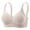 Gray, variant on Women's Plus Size Push Up Bra Comfy Full Coverage Minimizer Bras Breathable Casual Wireless Bra High Support No Underwire Everyday Bralettes Beige 46