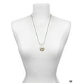 thumbnail image 3 of Delight Jewelry Two-tone Large Flying Santa on Heart Silvertone Dream Big Pendant Necklace, 25", 3 of 4