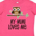 thumbnail image 4 of Inktastic My Mimi Loves Me Girls Owl Girls Toddler T-Shirt, 4 of 5