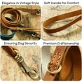 thumbnail image 4 of Genuine Leather Dog Leash - Soft Touch Rustic Leather, Vintage Retro Style, Soft Handle and Secure Grip - Dog Leash for Small Dogs, Dog Training Leash for Walking, 4 of 6