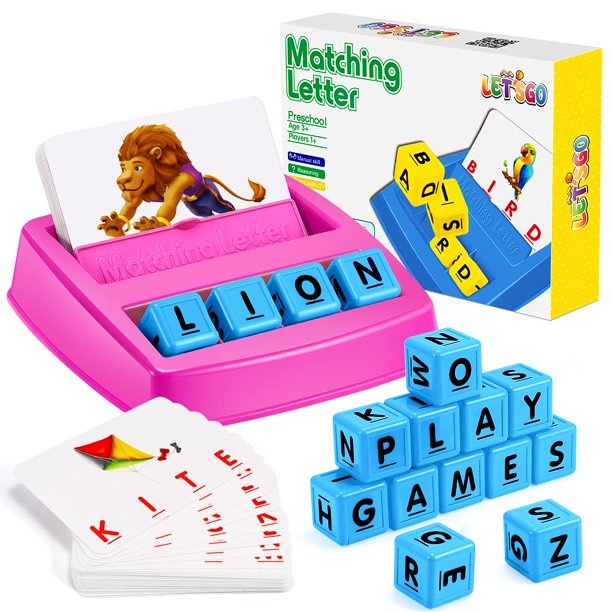 Educational Toys for 2 3 4 5 Years Old, Matching Letter Learning Games
