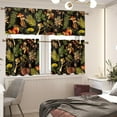 thumbnail image 2 of Mushroom Kitchen Curtain Valance Set Short Tier Curtains Cafe Curtains for Living Room Bedroom Bathroom Farmhouse Window Curtains 3 Piece Sets, 2 of 6