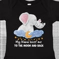 thumbnail image 4 of Inktastic My Nana Loves Me to the Moon and Back Elephant Family Boys or Girls Baby Bodysuit, 4 of 5
