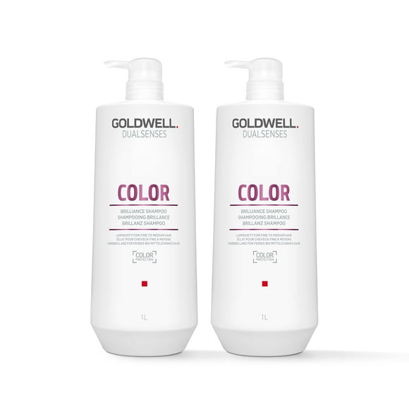 Goldwell Dualsenses Color Brilliance Shampoo and Conditioner Liter Bundle