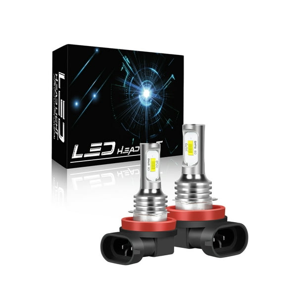 IHNZCB H11 LED Headlight Low Beam/Fog Light Bulb Conversion Kit 6000K Clear White Pack of 2