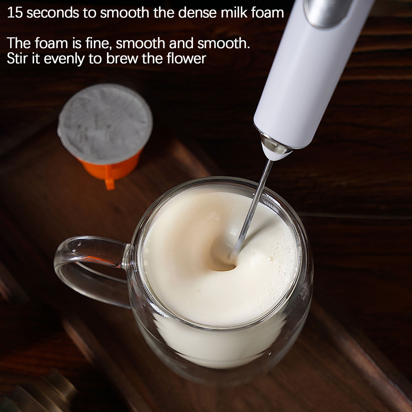 Arestory Milk Frother with USB Charger - 3 Speeds Handheld Mixers, Perfect Frother for Coffee, Matcha, Protein Shake, Milkshake, Whisk for Pancakes, Omelets, Baking, gift & more - White