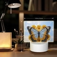 thumbnail image 6 of Cauagu Vibrant Butterfly And Sunflowers for Rectangle Acrylic Night Light - Acrylic Modern Bedside Light with LED Light Lamp Base - Decorative Night Lamp for Restaurant Bar Cafe Shop, 6 of 9