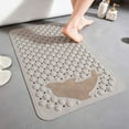 thumbnail image 5 of Tainini Bath Tub Shower Mat 17*29.5 Inch Non-Slip and Extra Large, Bathtub Mat with Suction Cups, Machine Washable Bathroom Mats with Drain Holes(Khaki), 5 of 9