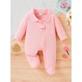 thumbnail image 2 of SUNSIOM Pyjamas à Col à Revers à Manches Longues pour Bébés Garçons Filles Combinaisons Nouveau-Nés, 2 of 6