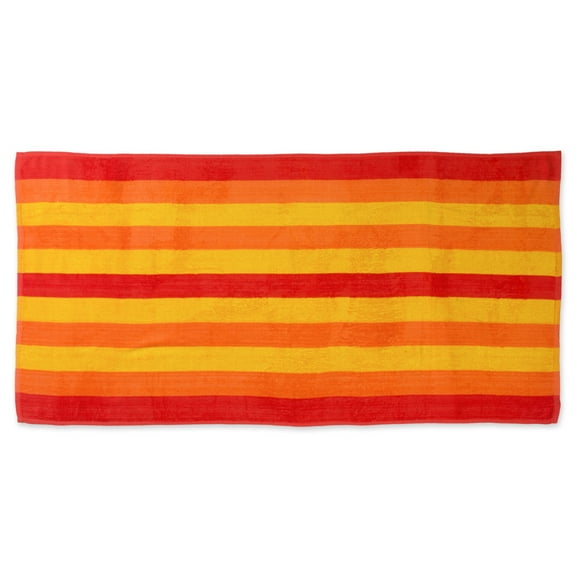 DII Cabana Orange Stripe Beach Towel