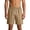 A Khaki, variant on Lenago Men's Shorts Shorts Men Men Short Men's Solid Color Elastic Waist Drawstring Zippered Pocket Casual Sporty Work Shorts Khaki XXL