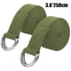 thumbnail image 2 of Bandas de fitness para ejercicios de estiramiento, fabricadas con algodón suave y duradero con hebilla de anilla., 2 of 5
